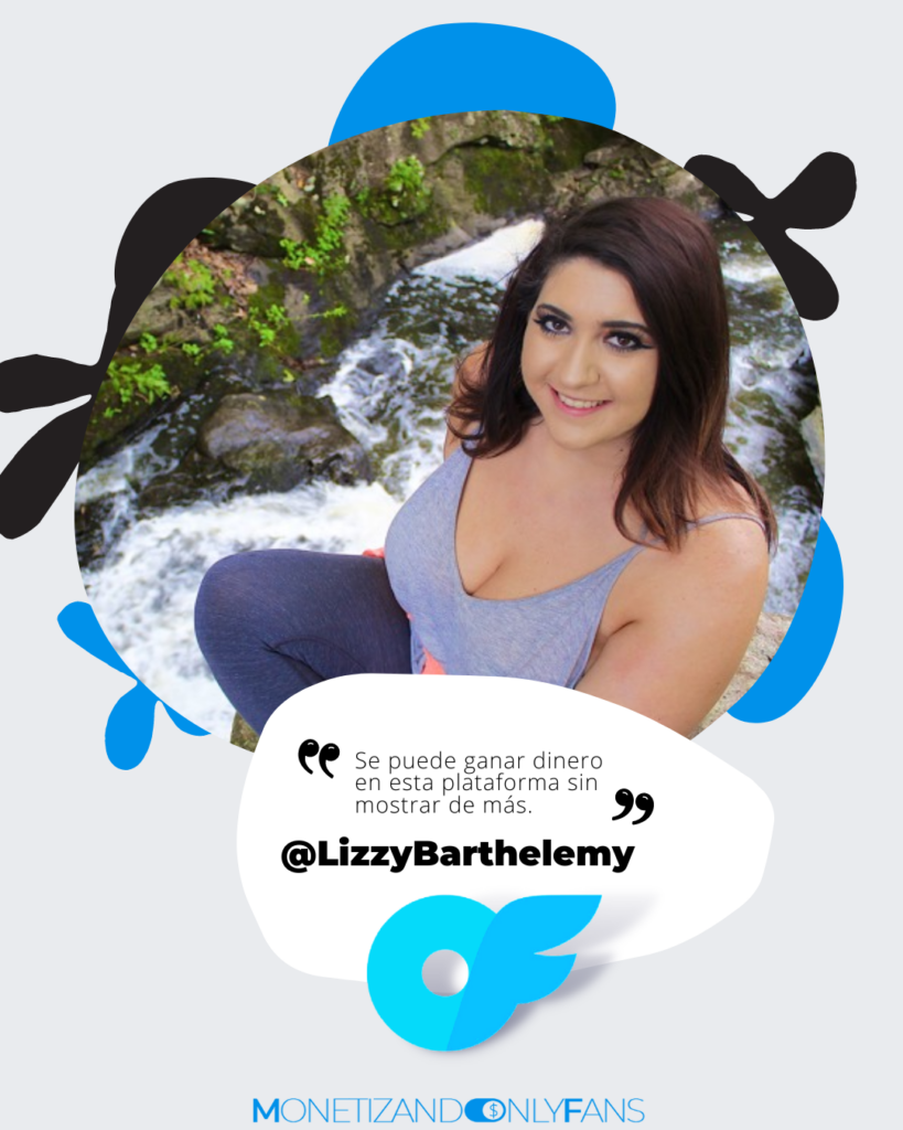 Ganar dinero con OnlyFans Lizzy Barthelemy