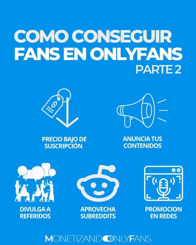 Como conseguir fans en OF