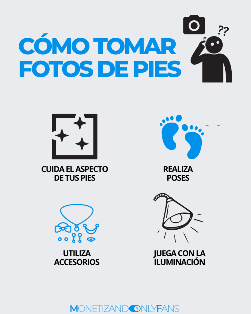 Cómo tomar fotos de pies