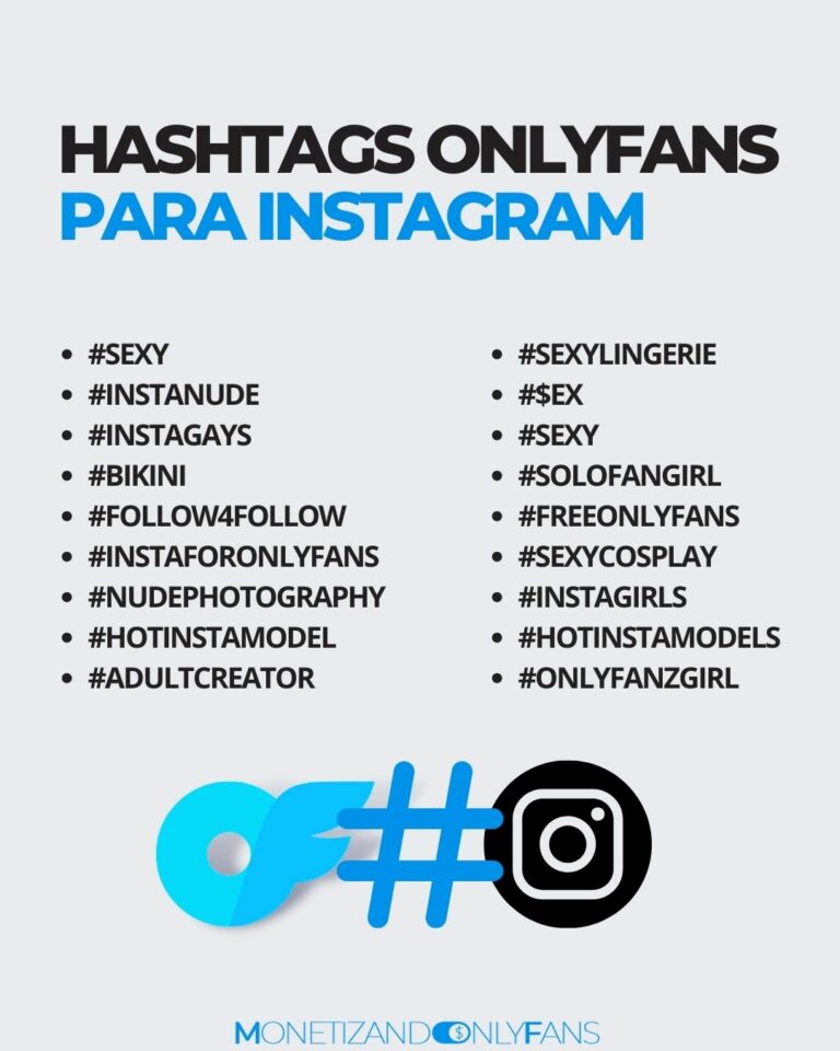 Hashtags OnlyFans en Twitter, Instagram, TikTok…
