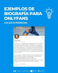 BIOGRAFÍA para ONLYFANS ejemplos e ideas para tu descripción