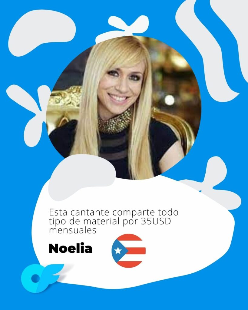 los onlyfans con mas seguidores - Noelia cantante