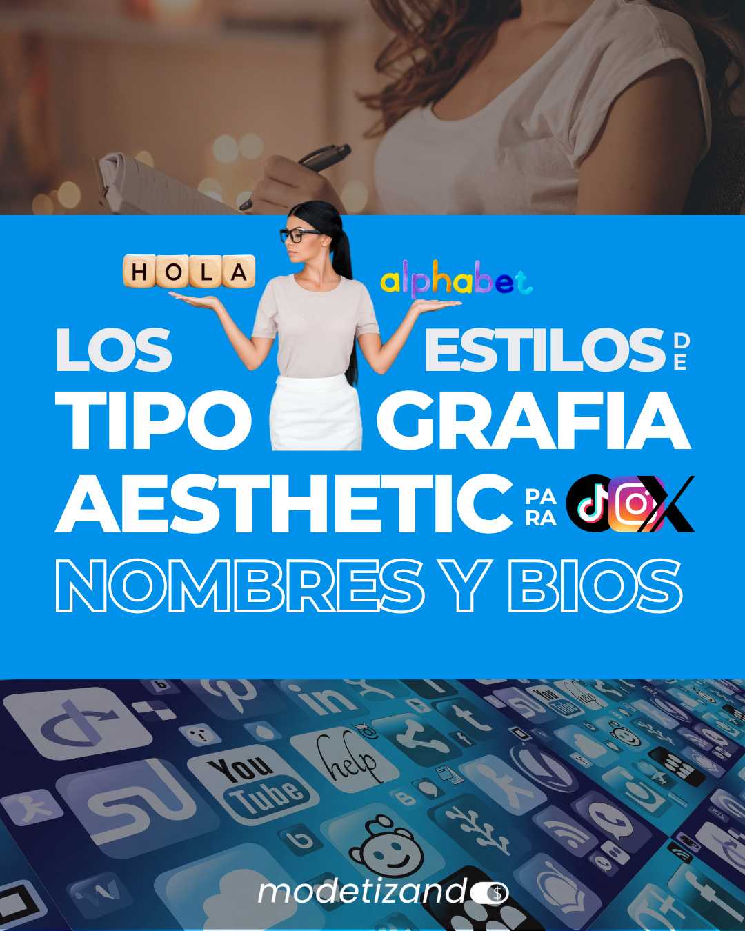 Lee más sobre el artículo Los estilos de tipografia aesthetic para bios, nombres y captions