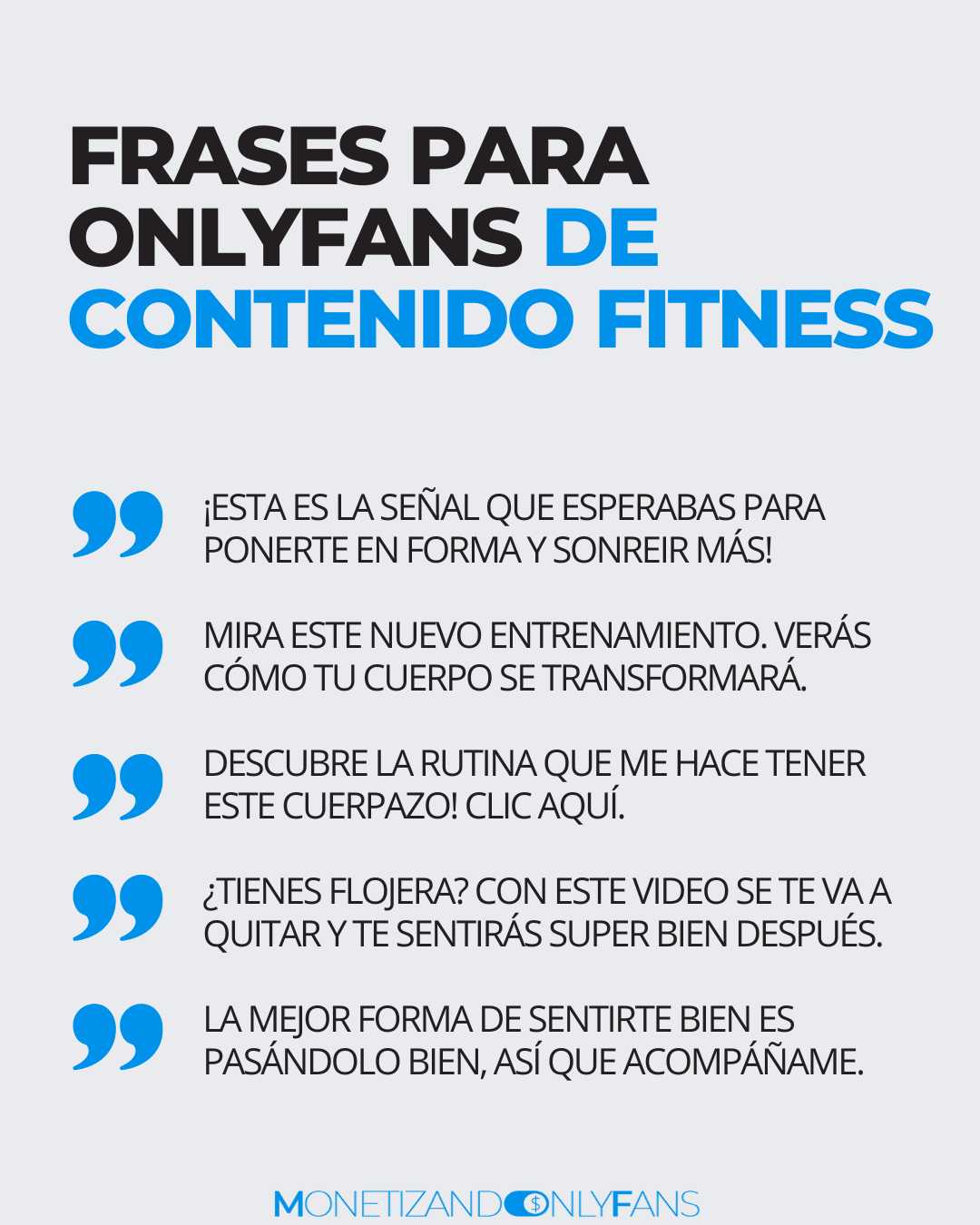 FRASES PARA onlyfans de contenido fitness