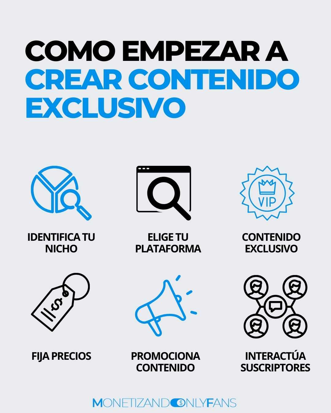 como empezar a crear contenido exclusivo